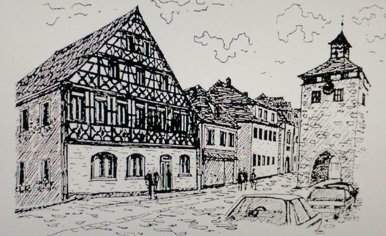 Hotel-Gasthof Krone-Lax Scheinfeld Buitenkant foto